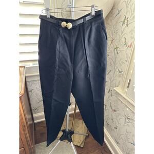 Boyd Vintage Wool Pants With Belt Black Poland Size 12
